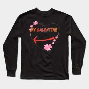 Galentines day and Valentine’s Day sweet tee Long Sleeve T-Shirt